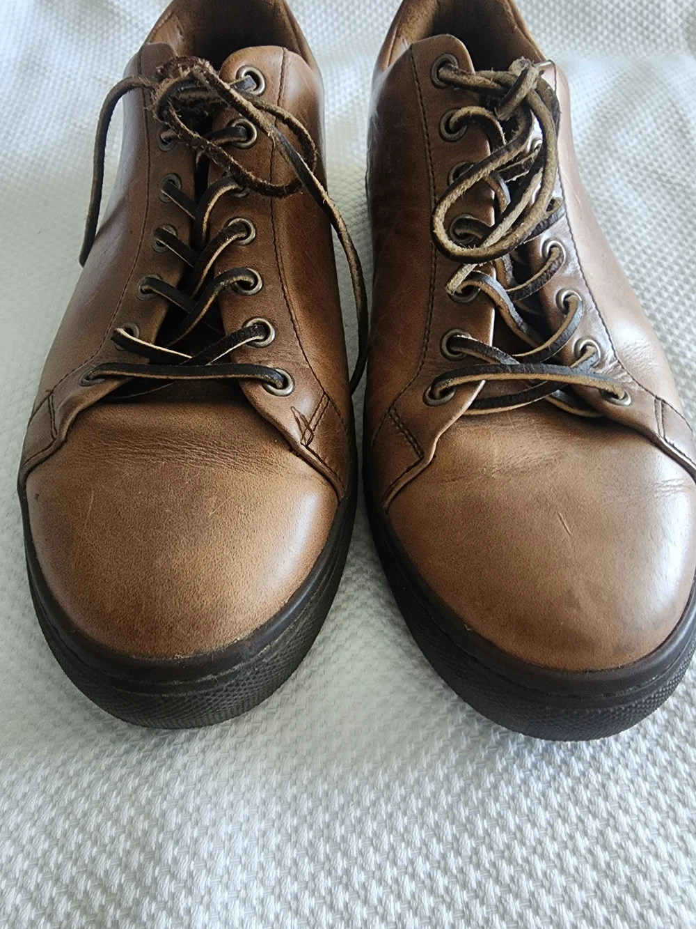 Thursday Boot Company Men's Brown Leather Lace-Up Slip-On Sneakers